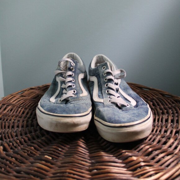 Old School denim Vans, size 10 (women's) - Picture 2 of 5